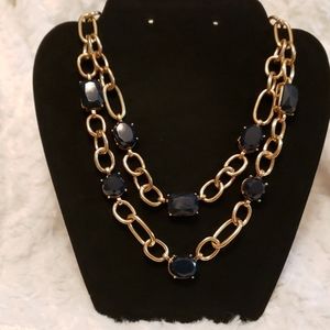 2 gold necklaces